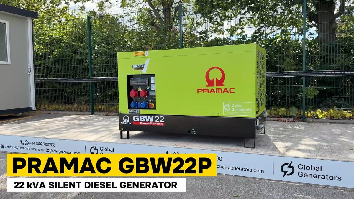 Pramac GBW22P | 22 kVA Diesel Generator | Walkaround & Key Specs