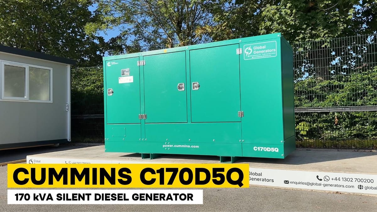 Cummins C170D5Q | 170 kVA Diesel Generator | Walkaround & Key Specs
