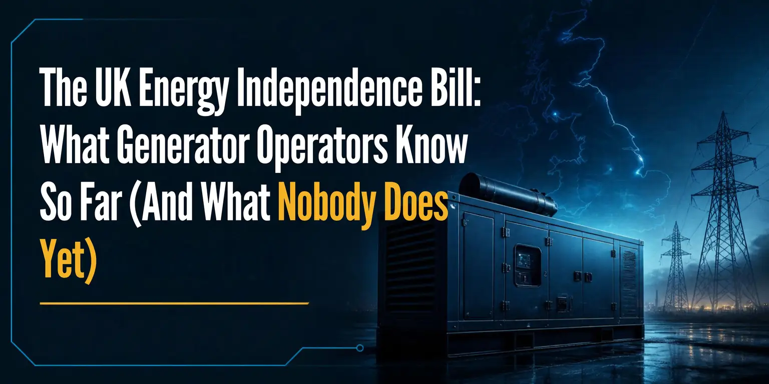 The UK Energy Independence Bill - What Generator Operators Know So Far (And What Nobody Does Yet)